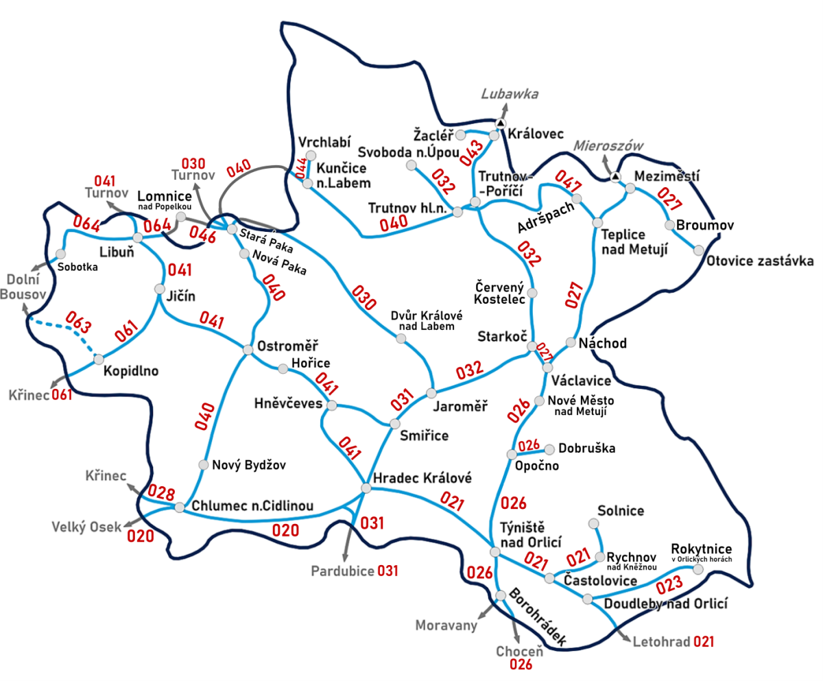 mapa - s ��sly trat�